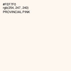 #FEF7F0 - Provincial Pink Color Image